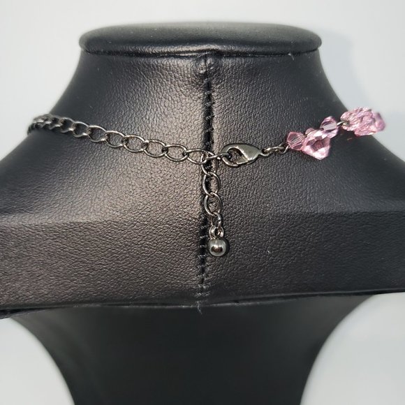Beautiful Sparkling Pink Beaded Necklace - Picture 8 of 9